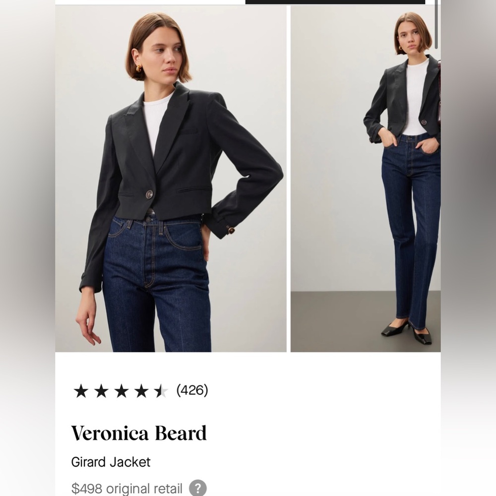 Veronica Beard Girard Jacket single button blazer - Picture 2 of 8